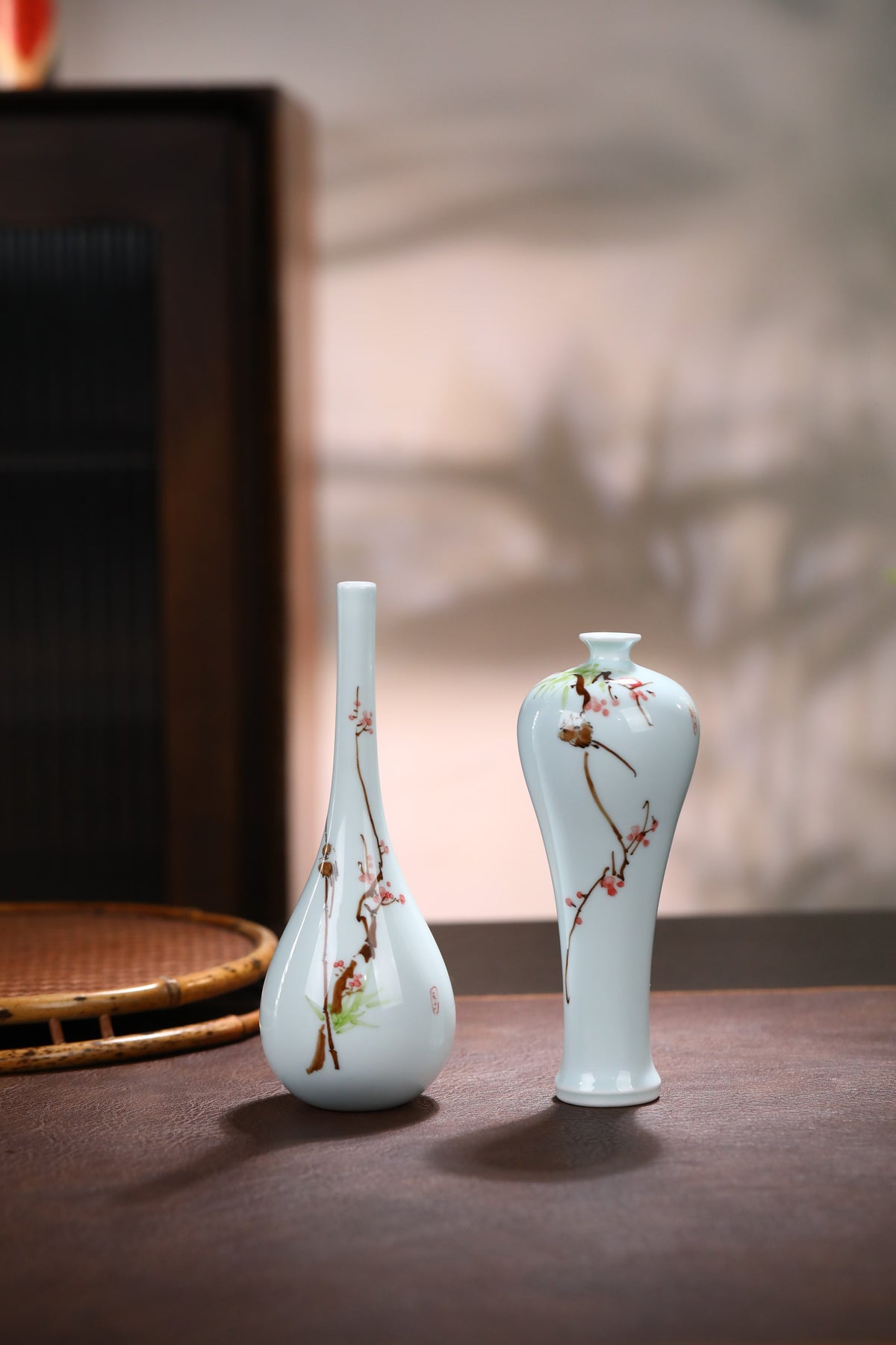 Jingdezhen Plum Blossom & Magpie Petite Vase