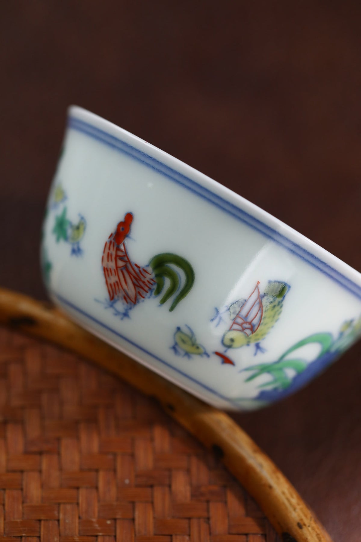 Doucai Chicken Cup