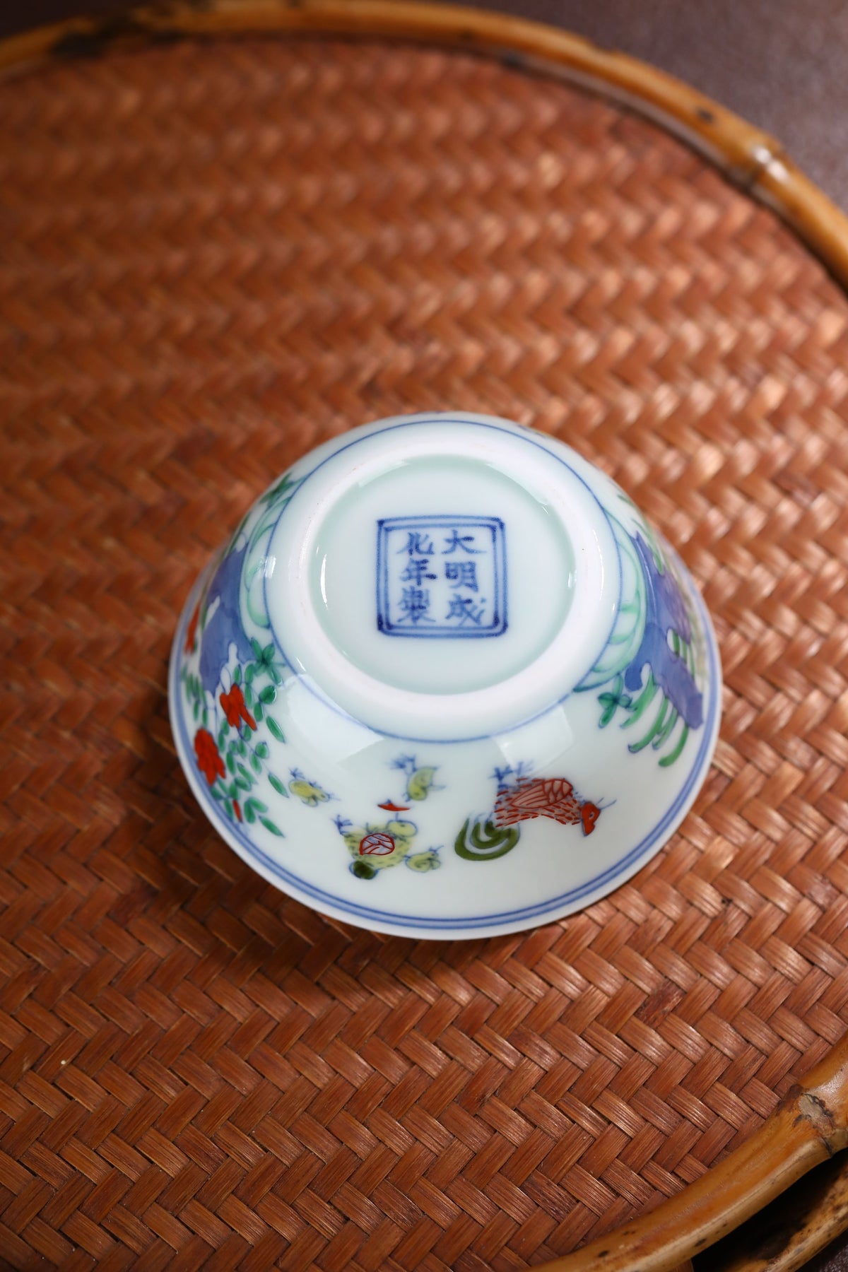 Doucai Chicken Cup