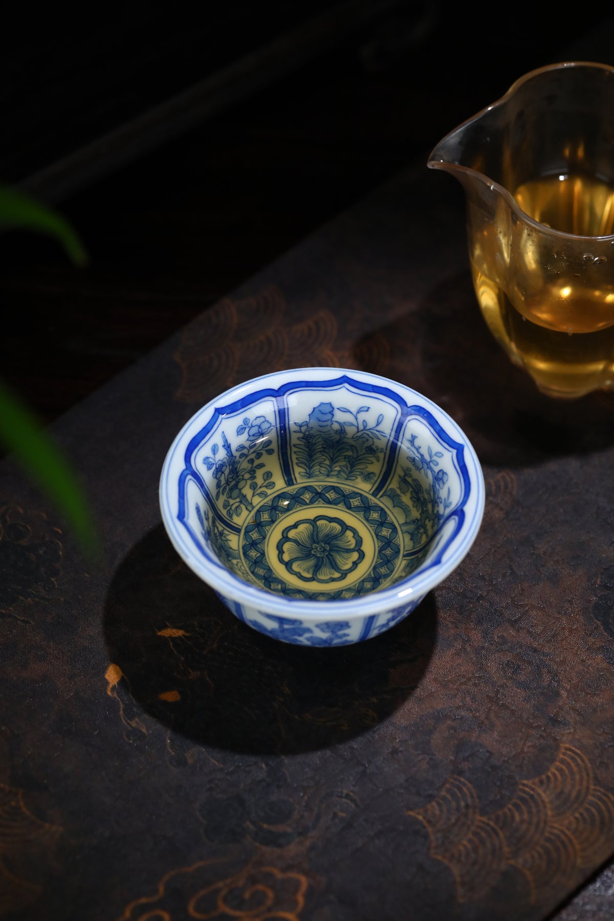 Jingdezhen Blue & White Twelve Flower Deities Teacup