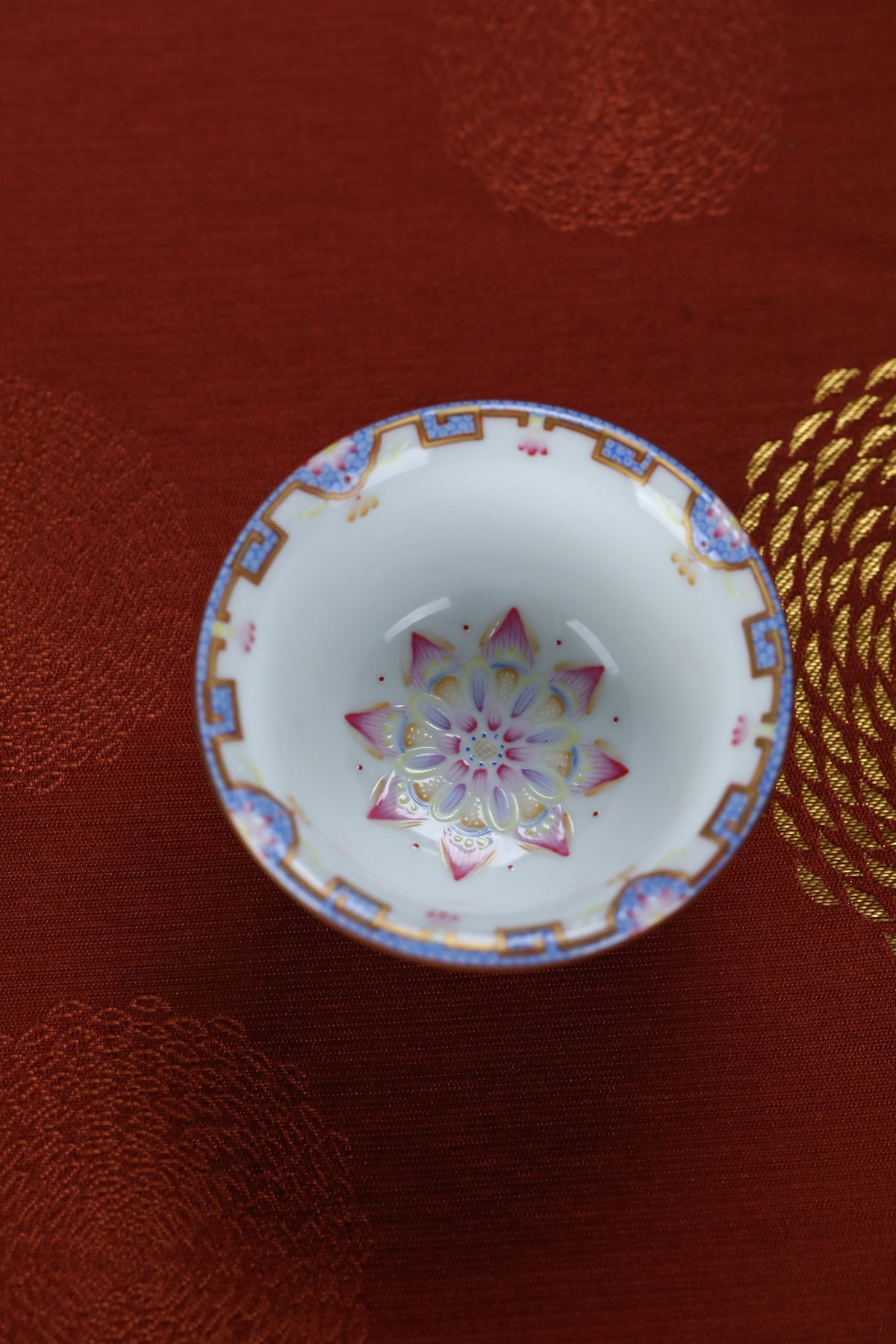Imperial-Style Famille Rose Enamel Teacup