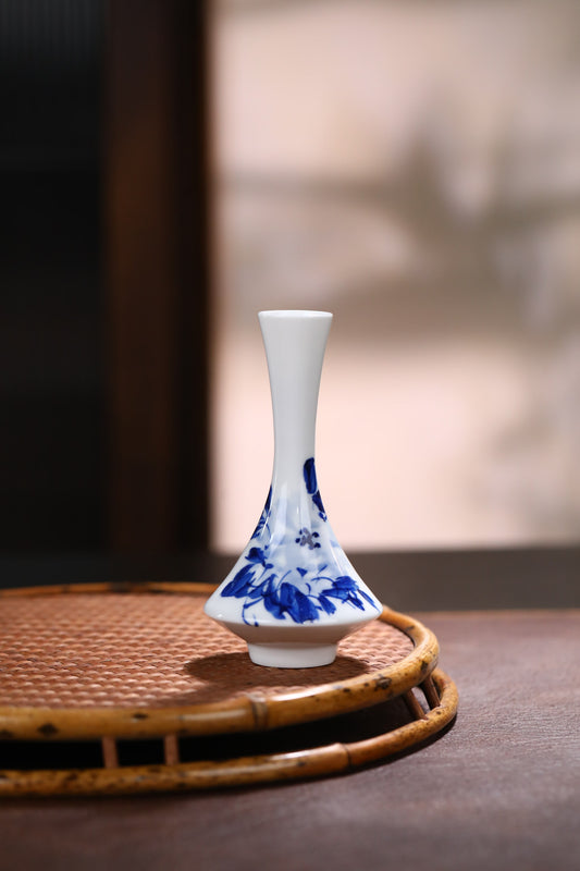 Petite Jingdezhen Blue & White Bud Vase