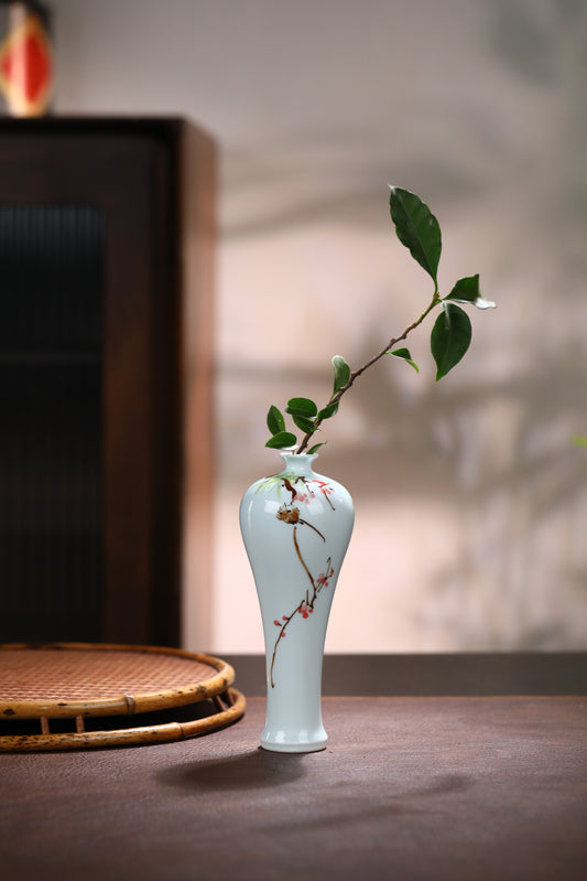 Jingdezhen Plum Blossom Petite Bud Vase