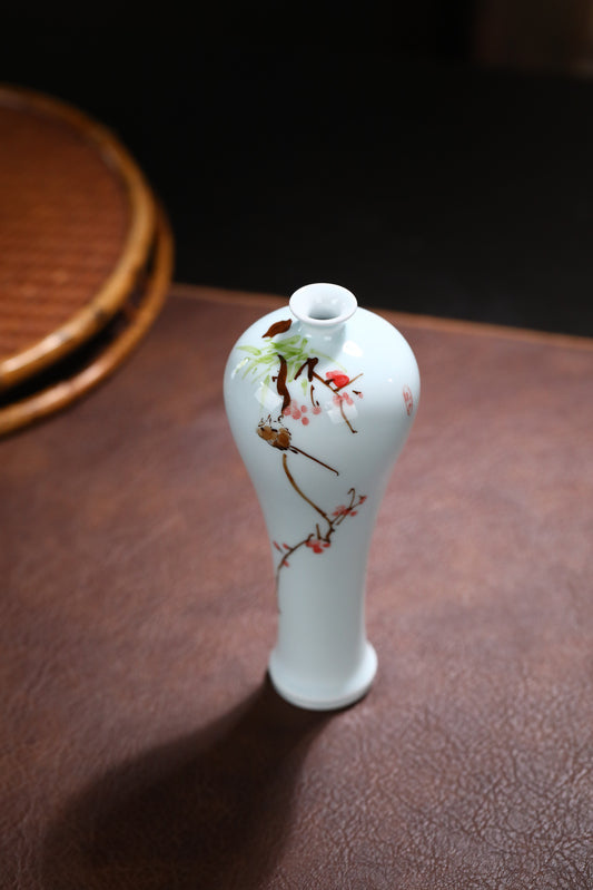 Jingdezhen Plum Blossom Petite Bud Vase