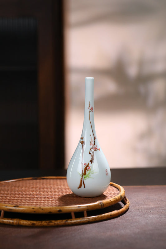 Jingdezhen Plum Blossom & Magpie Petite Vase